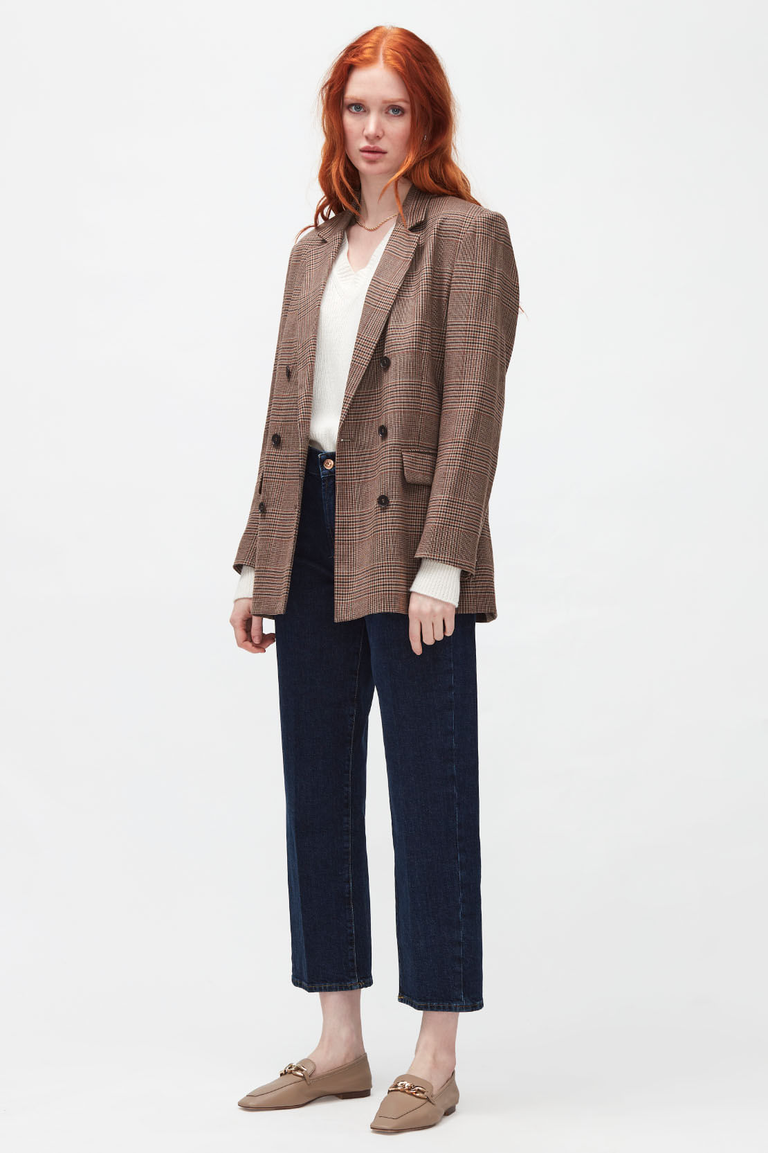V-NECK CASHMERE WINTER WHITE