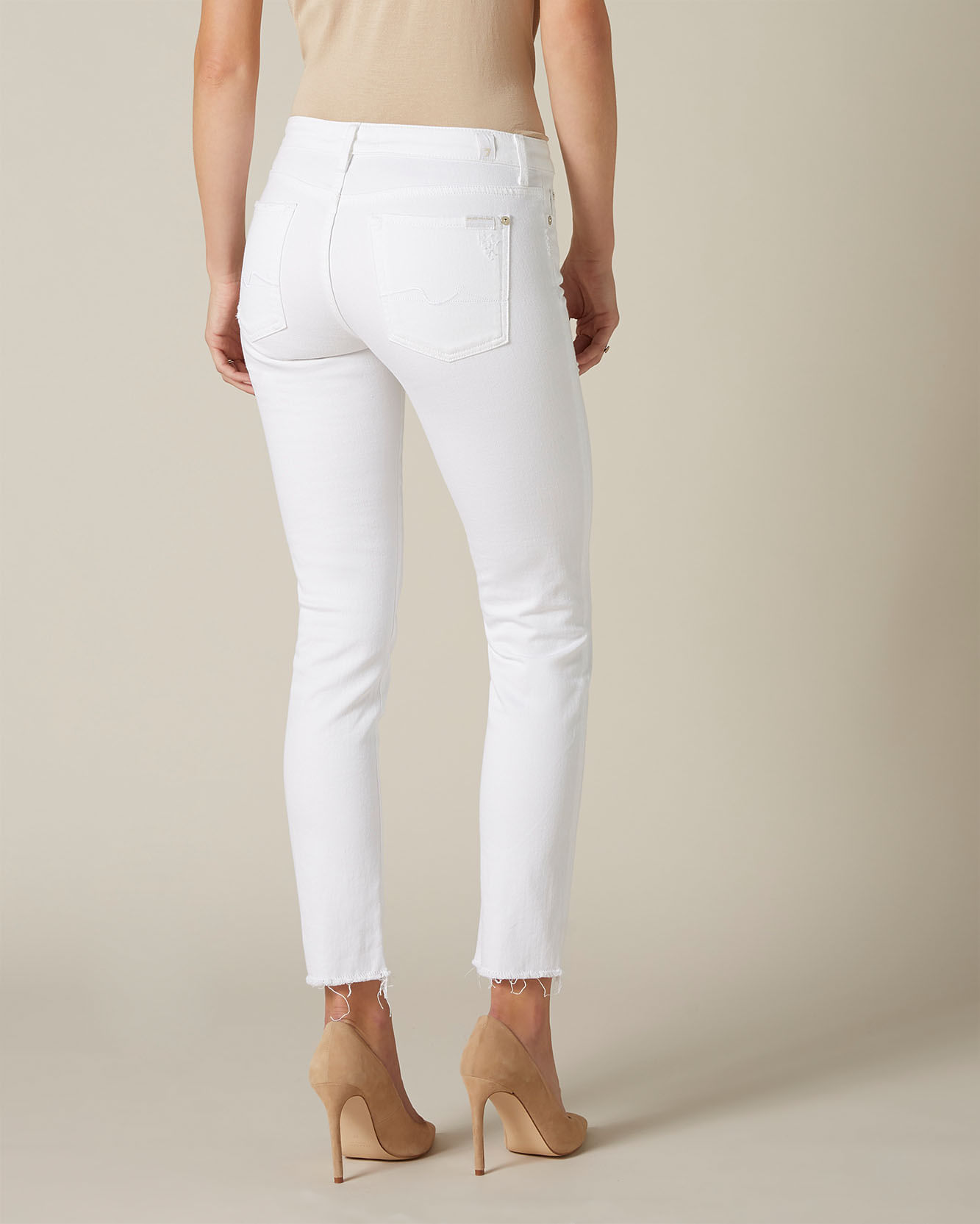 CALCA PYPER CROP DENIM PURE WHITE