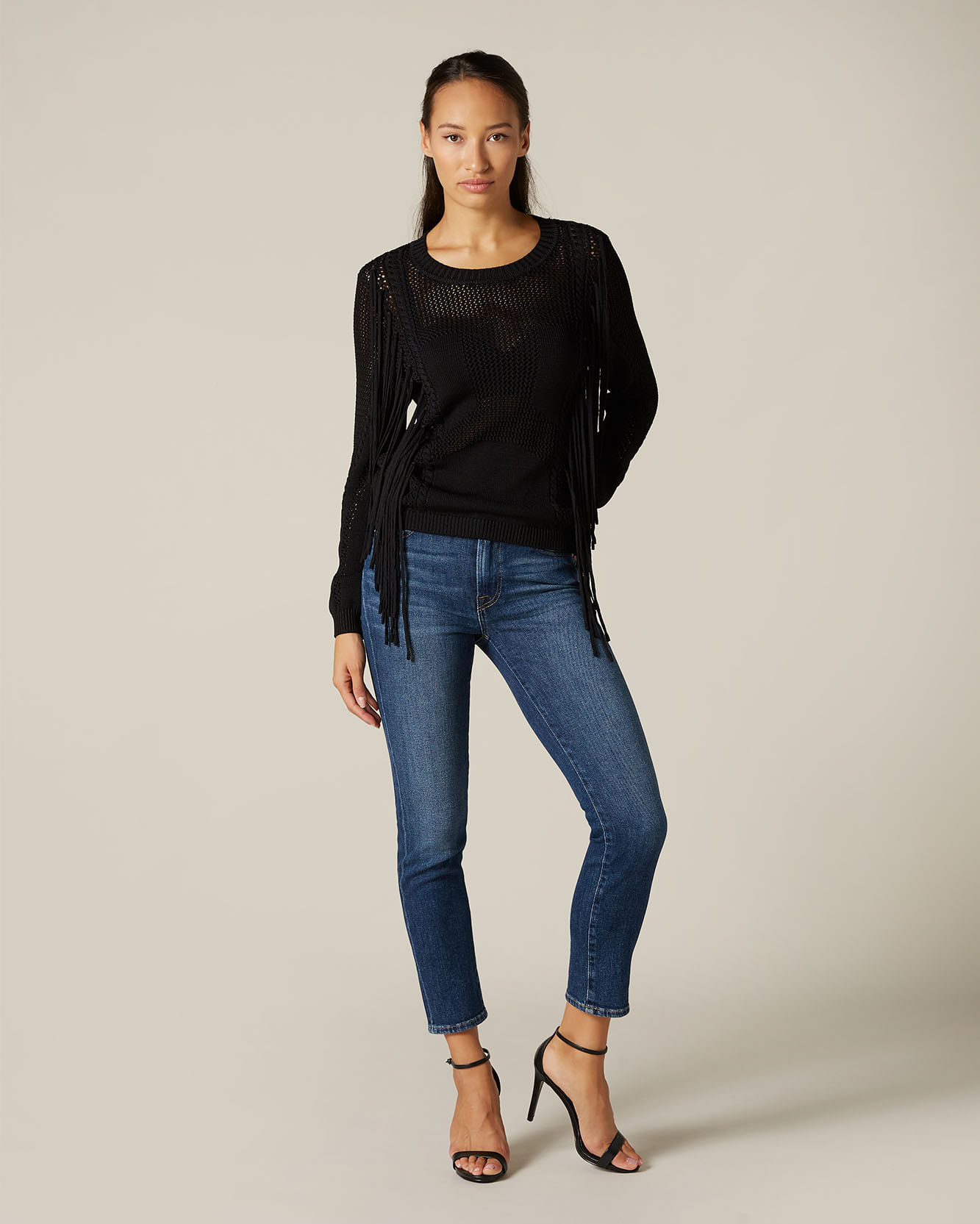 CALCA ROXANNE ANKLE DENIM IMPRINT