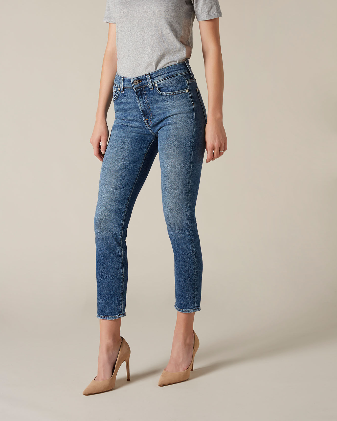 CALCA ROXANNE ANKLE DENIM LUXE VINTAGE C