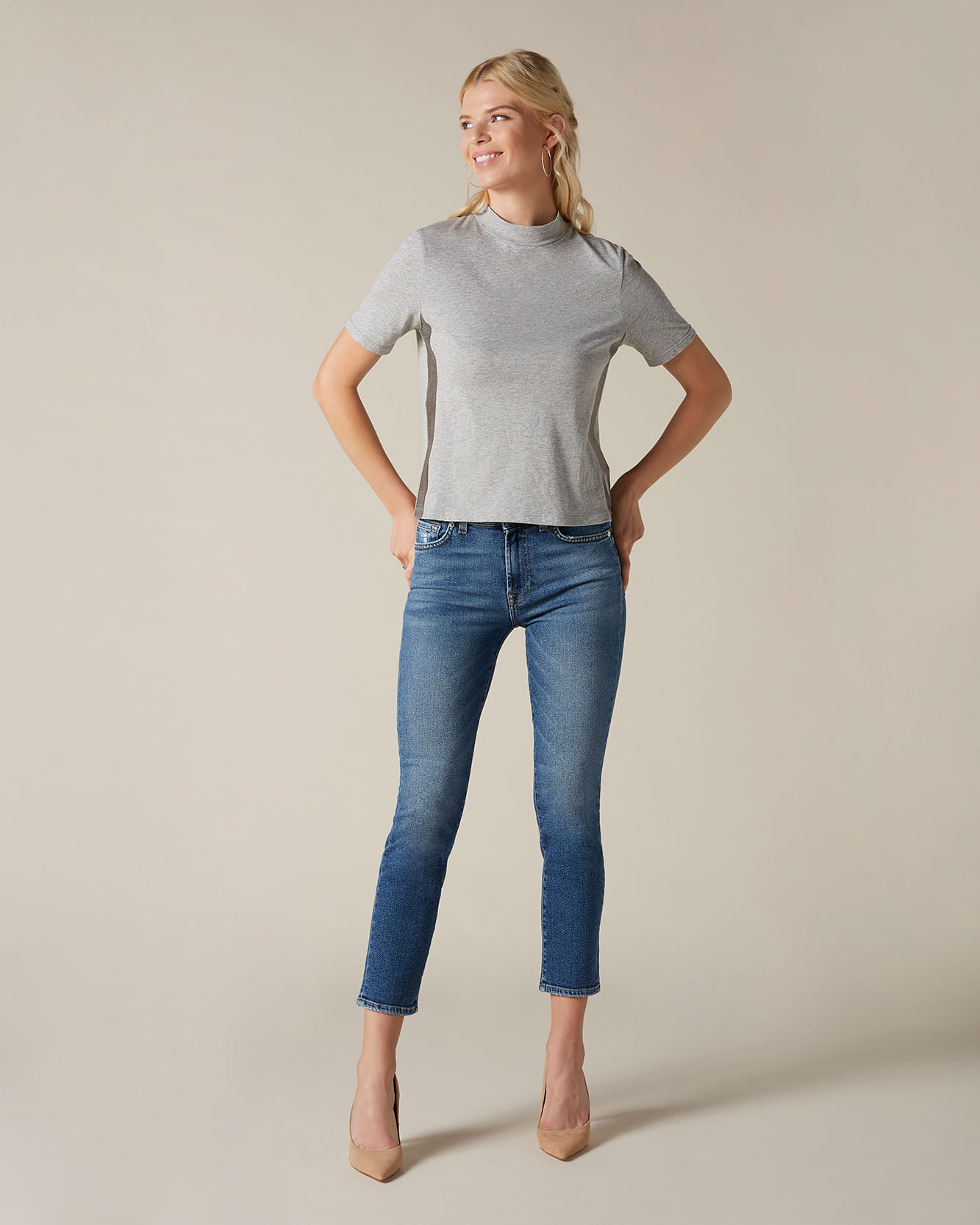 CALCA ROXANNE ANKLE DENIM LUXE VINTAGE C