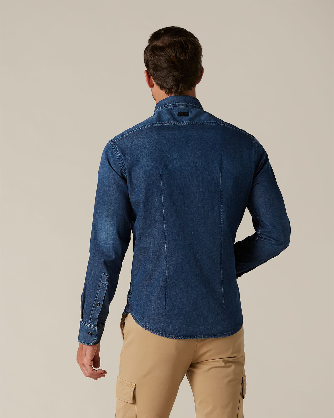 CAMISA PLAIN SHIRT DENIM TOP DENIM