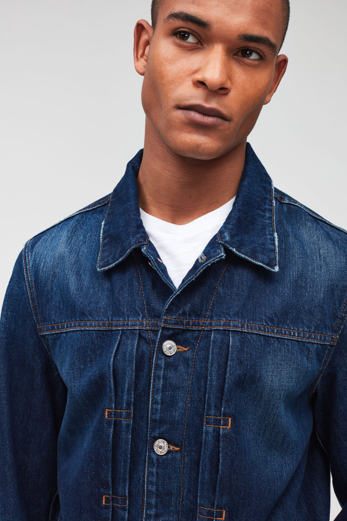 TRUCKER PLEATED JACKET ANY TIME