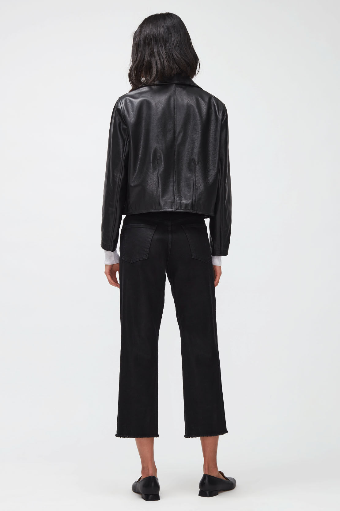 THE MODERN STRAIGHT OUTERSPACE WITH RAW HEM