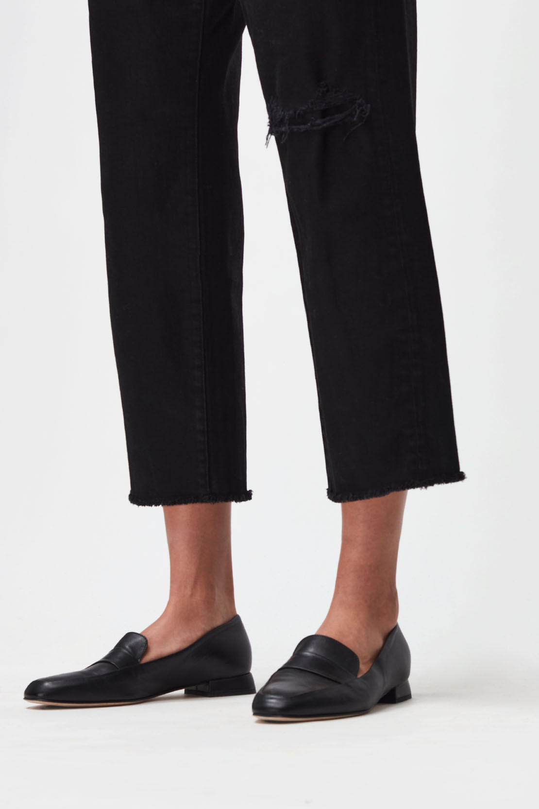 THE MODERN STRAIGHT OUTERSPACE WITH RAW HEM