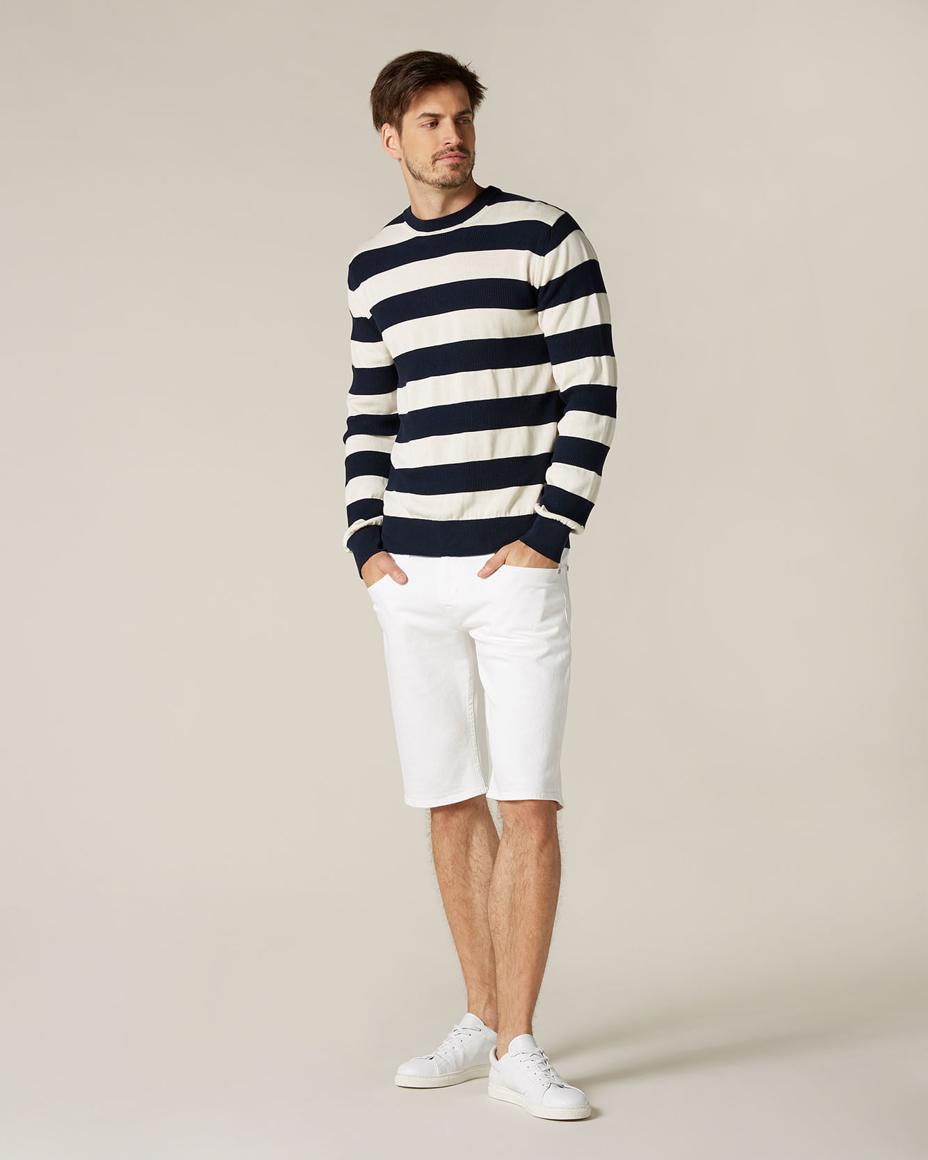 REGULAR SHORTS PEACEFUL WHITE