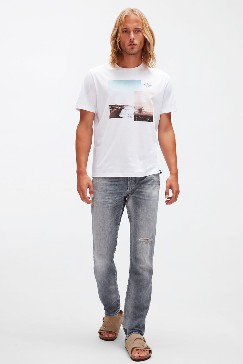 GRAPHIC TEE BEACH WHITE