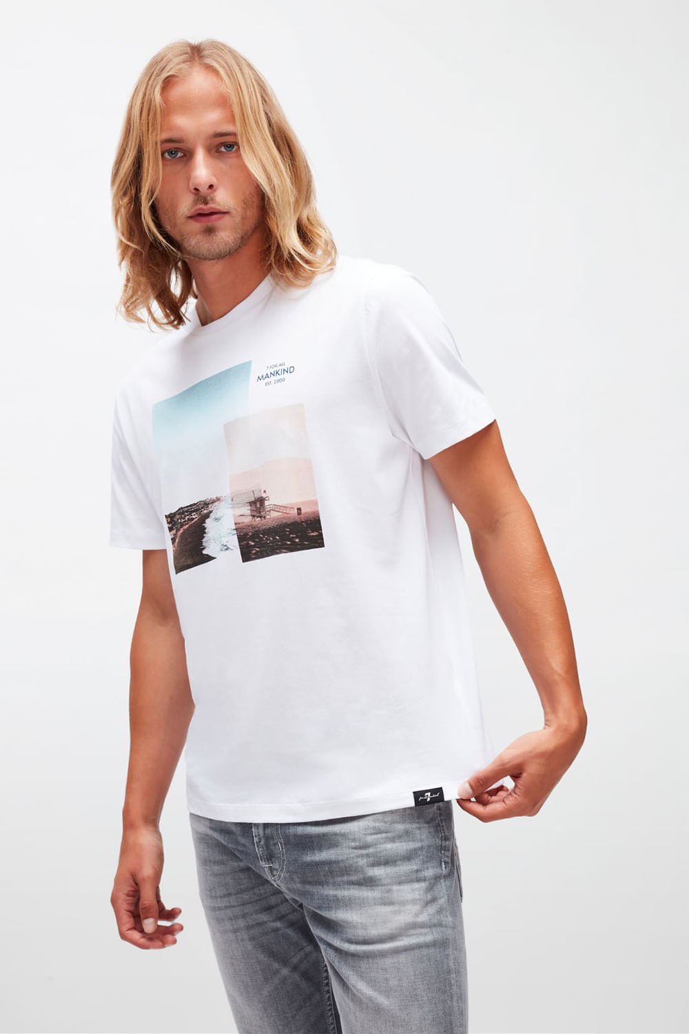 GRAPHIC TEE BEACH WHITE