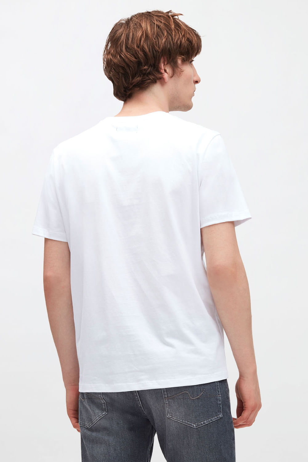GRAPHIC TEE Abstract Brush White