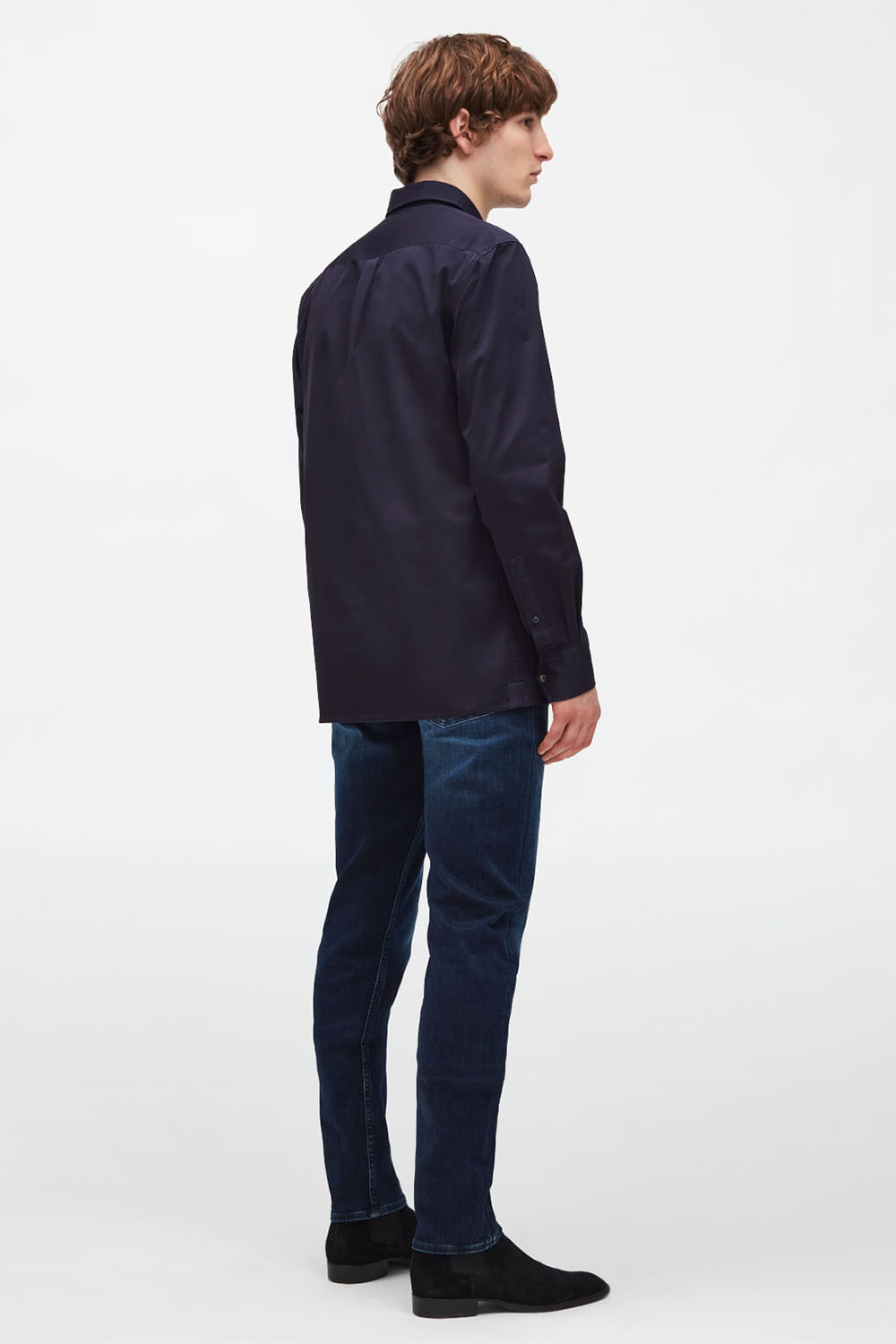 MILITARY SHIRT Cotton Navy