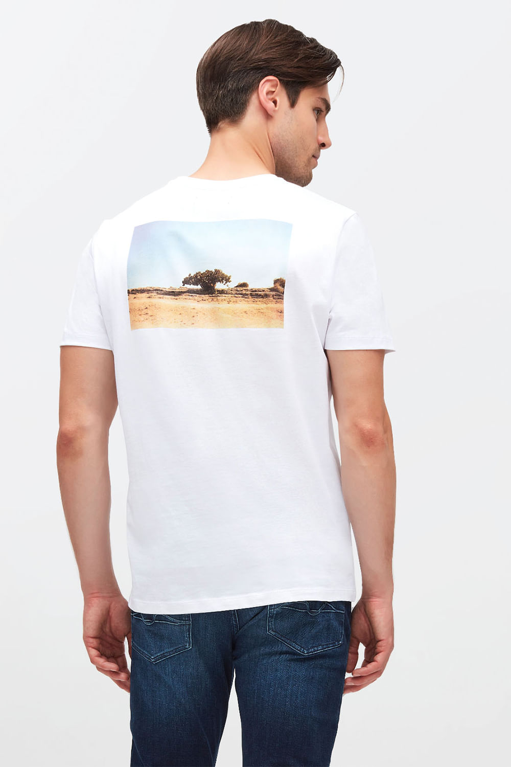 GRAPHIC TEE Tree Cotton White