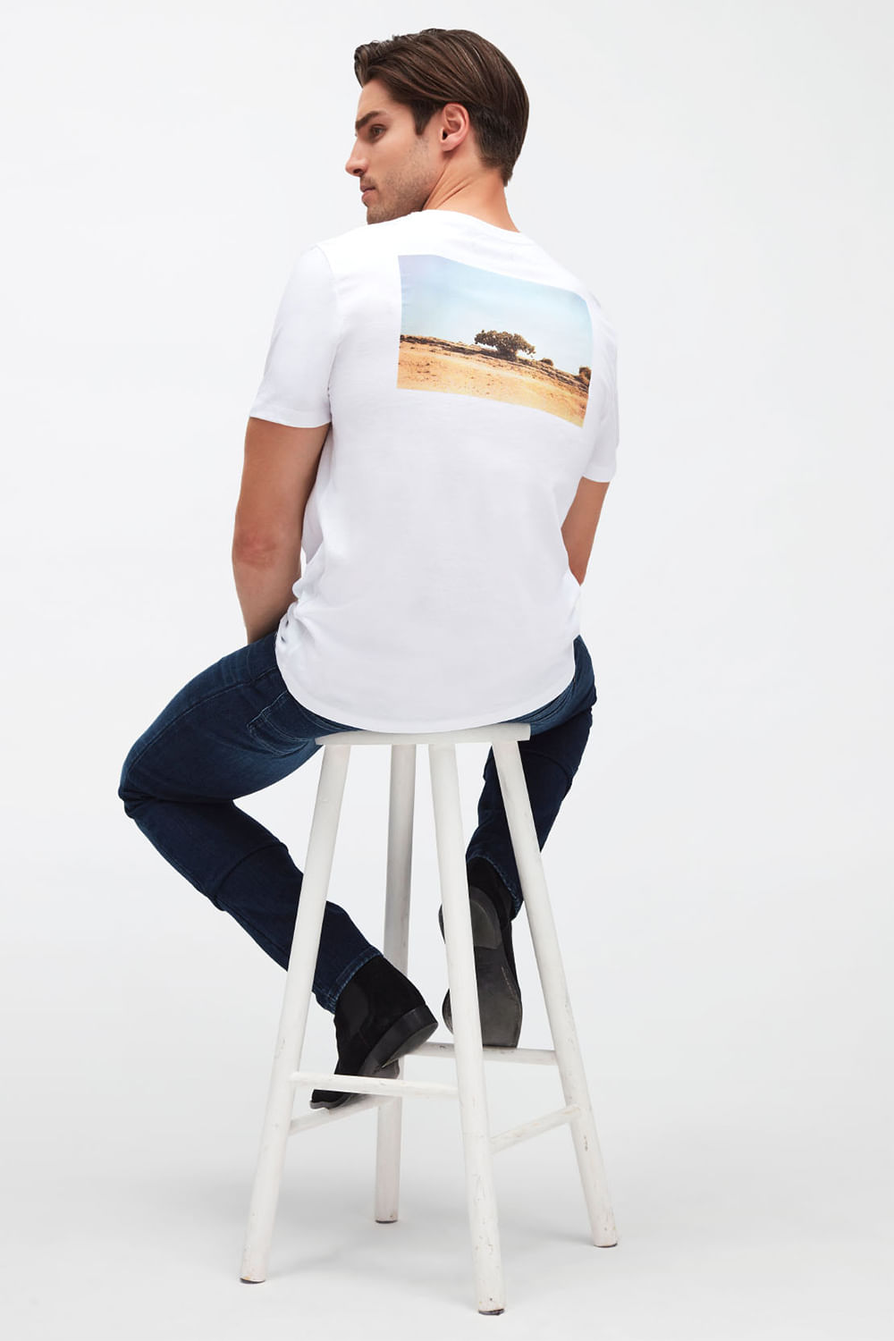 GRAPHIC TEE Tree Cotton White
