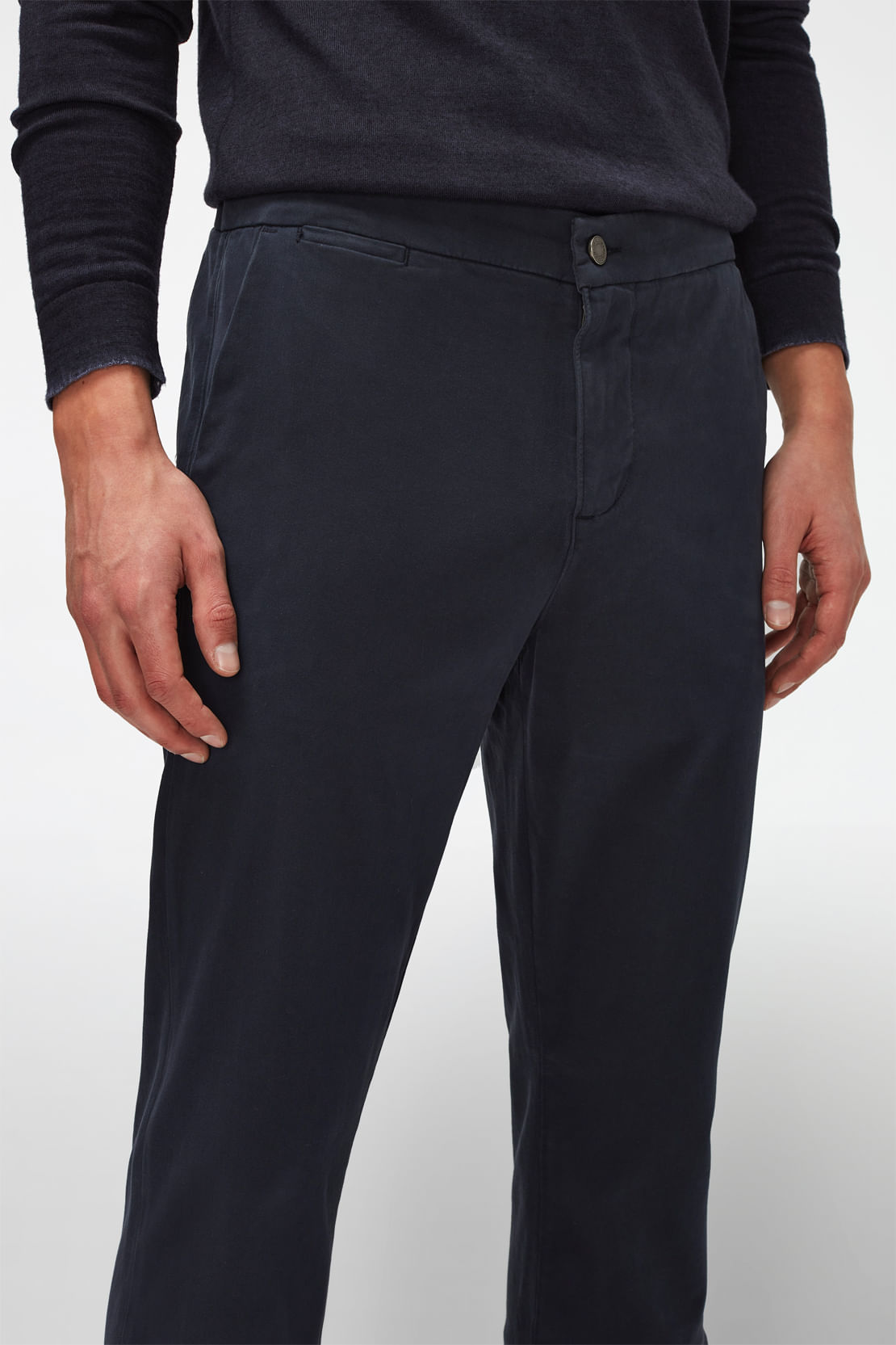 HYBRID TAP CHINO LP Sateen Navy