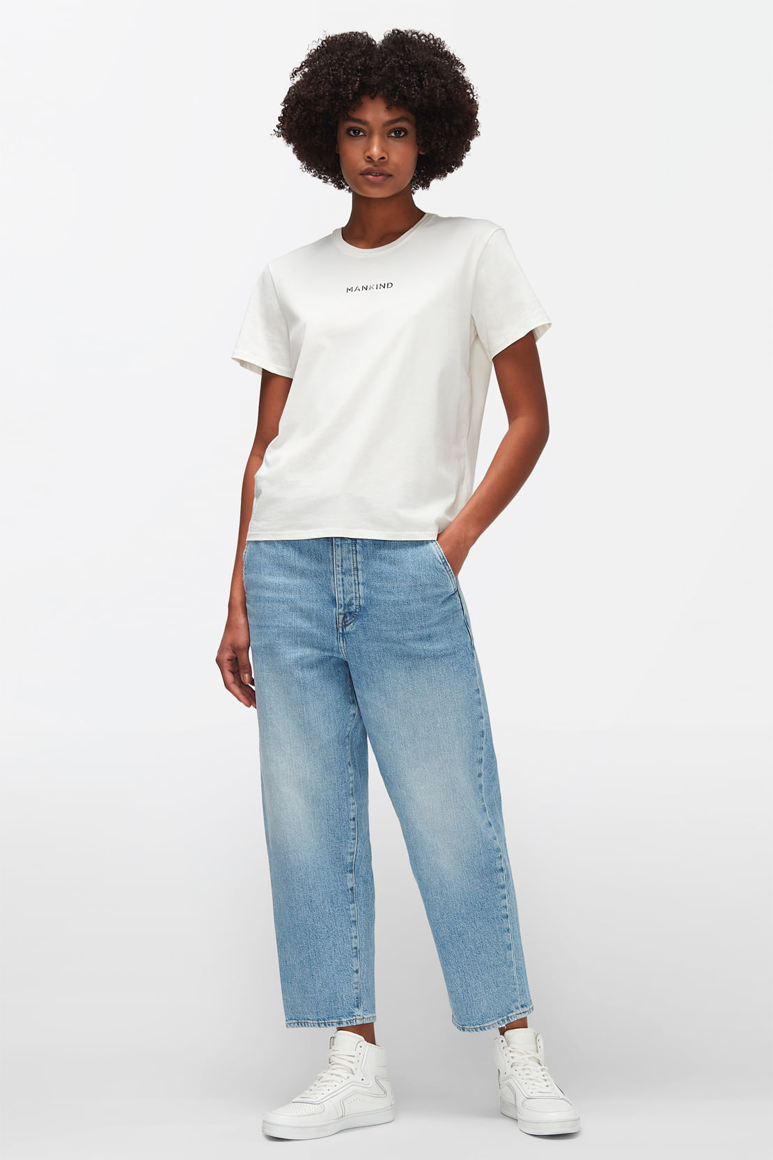 MANKIND TEE COTTON WINTER WHITE
