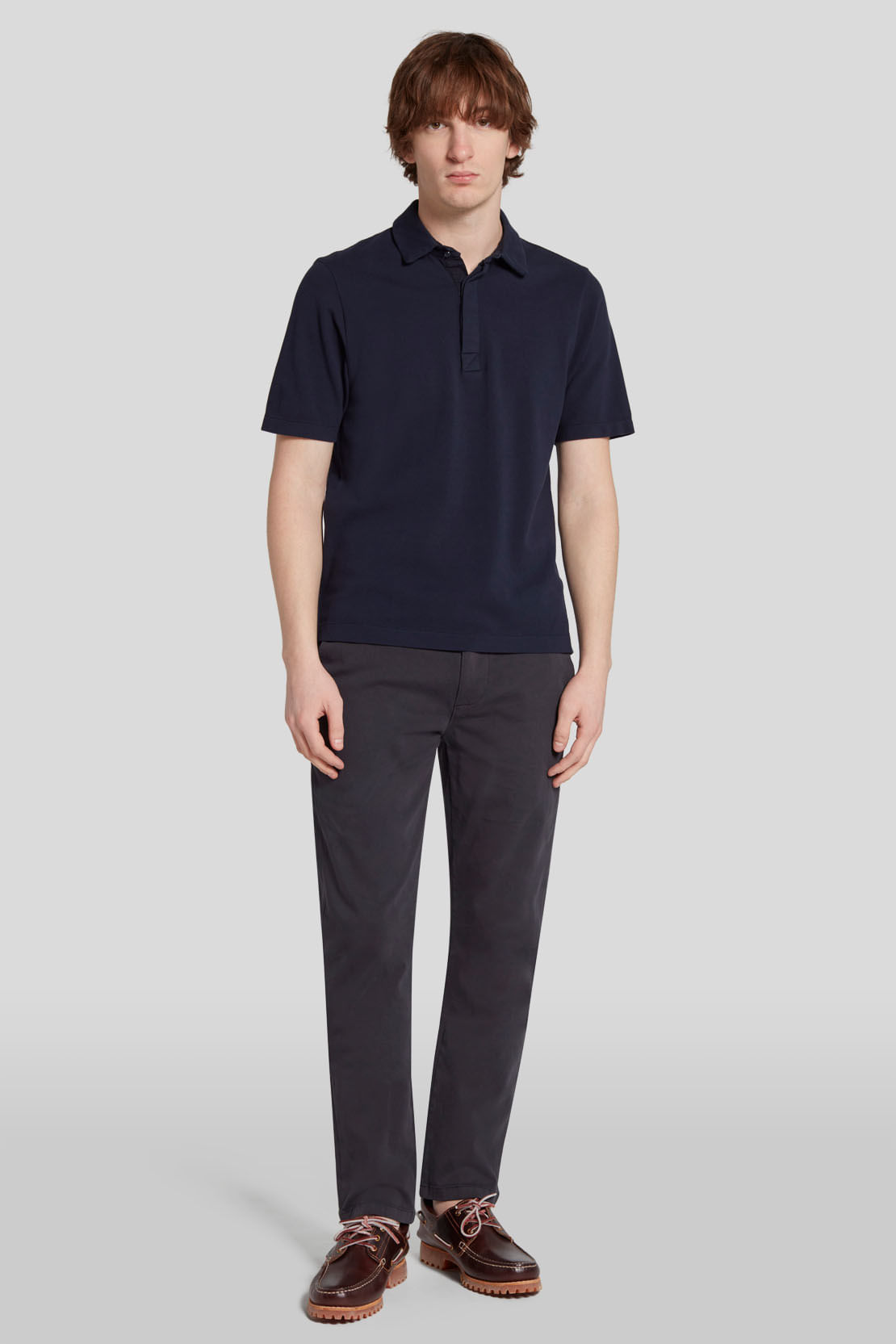 SLIMMY CHINO TAP LP SAT NAVAL BLUE