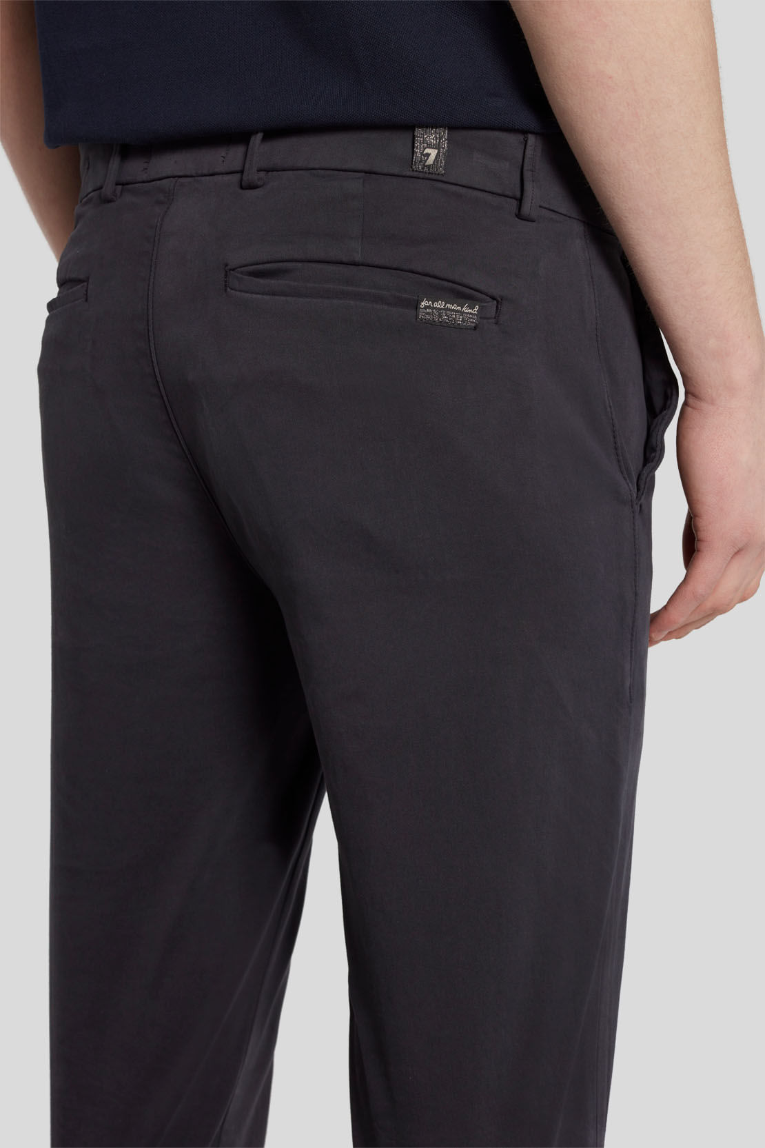 SLIMMY CHINO TAP LP SAT NAVAL BLUE