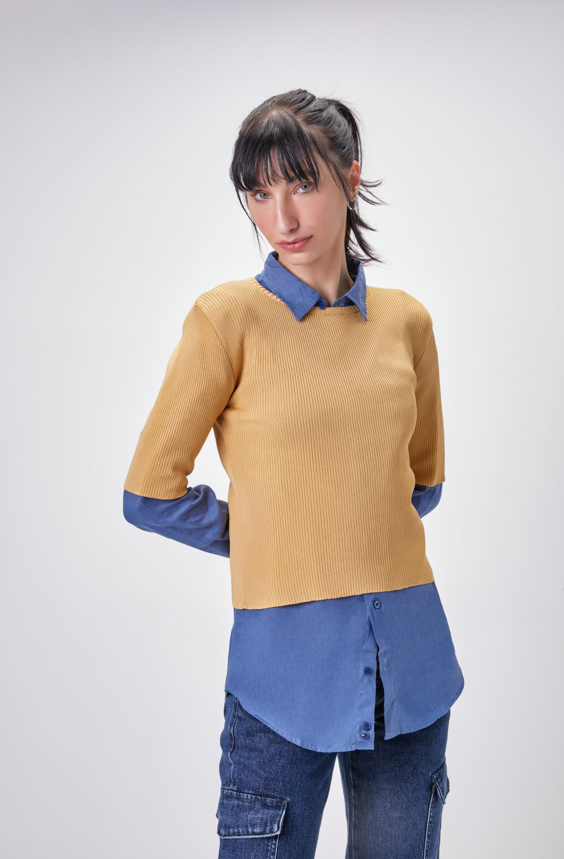 FIRENZE RAYON BLOUSE GOLDEN