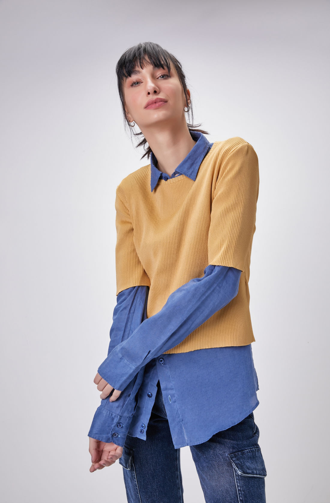 FIRENZE RAYON BLOUSE GOLDEN