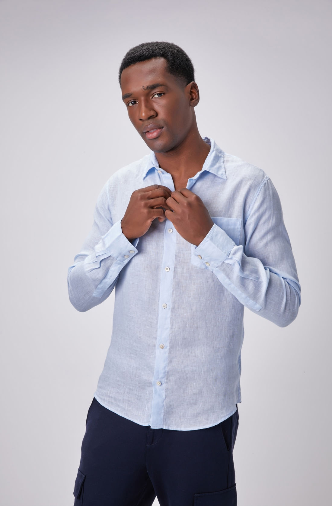 LINEN SHIRT ICE CUBE