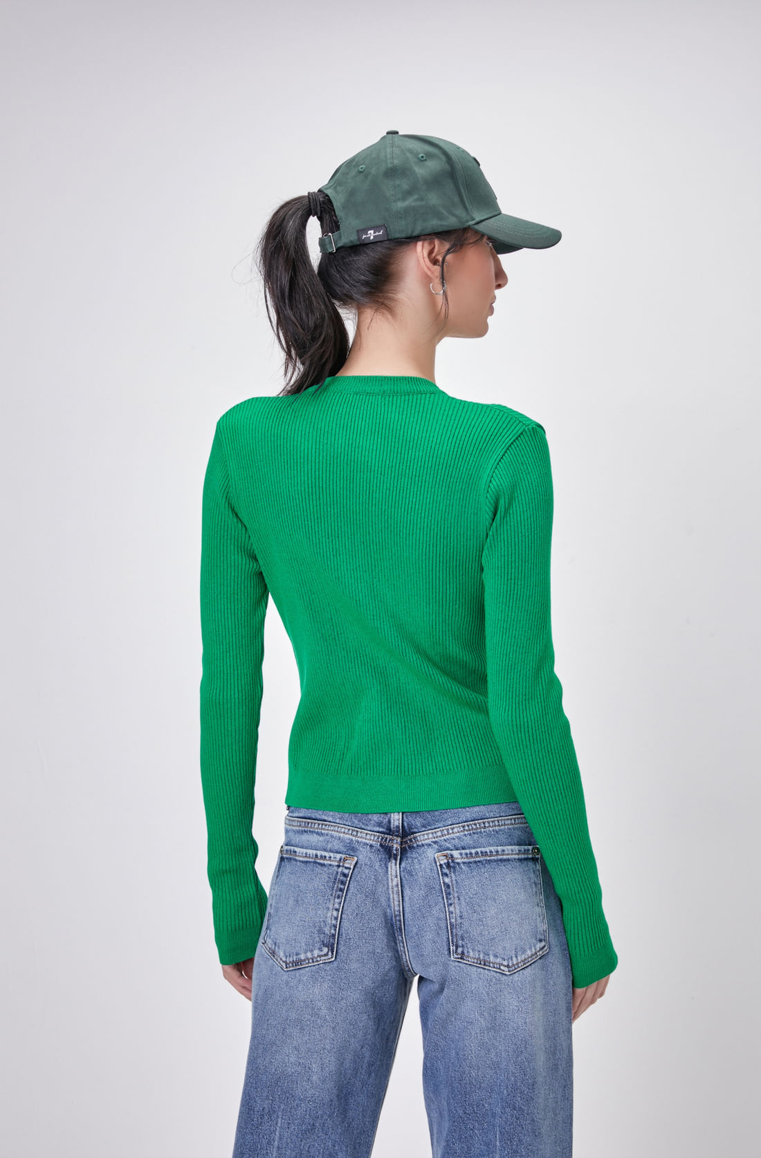 ROMA ZIP CARDIGAN DEEP FOREST