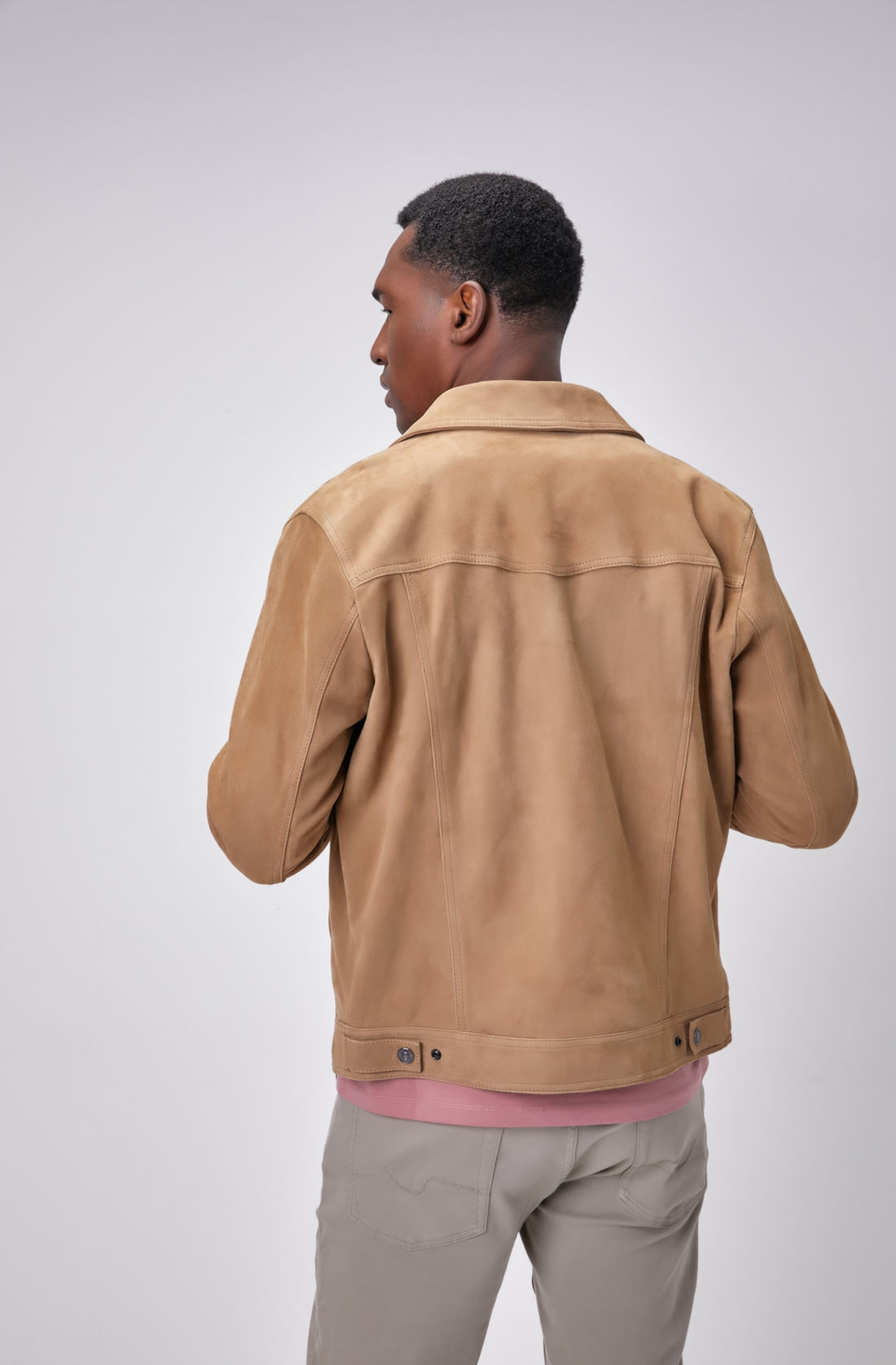 SUEDE WESTERN JACKET LEATHER BAMBOO