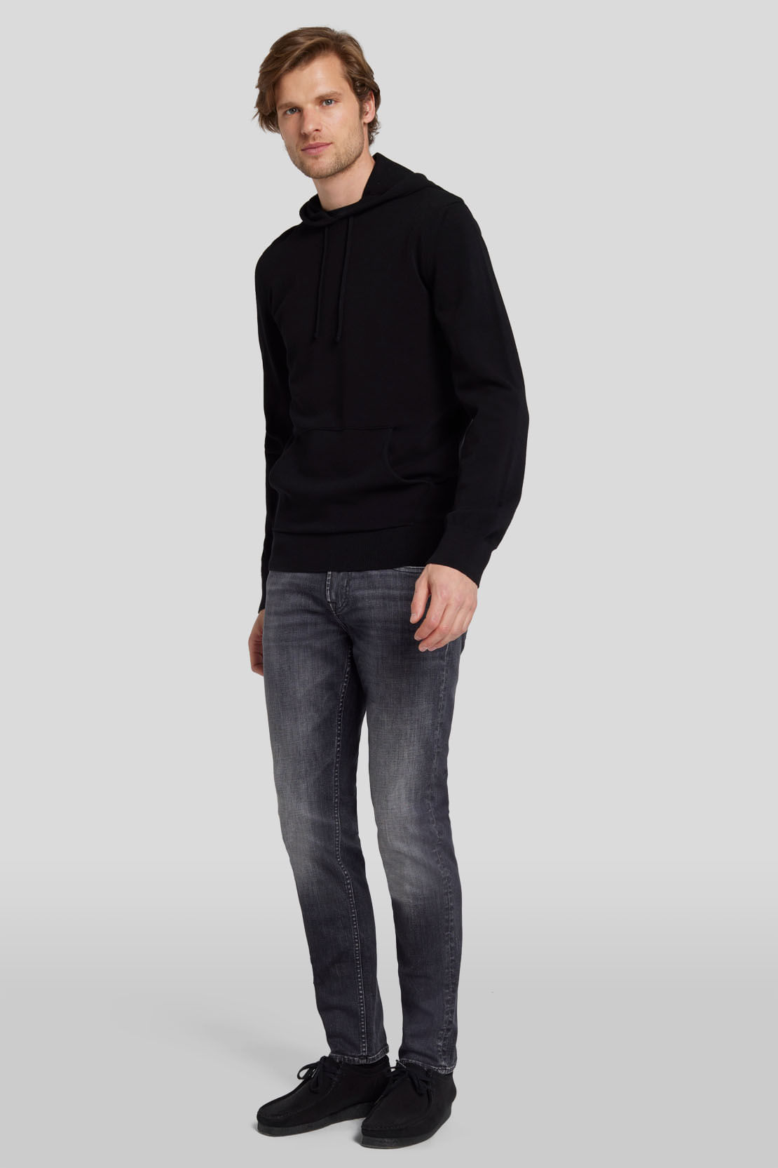 HOODIE VISCOSE BLACK