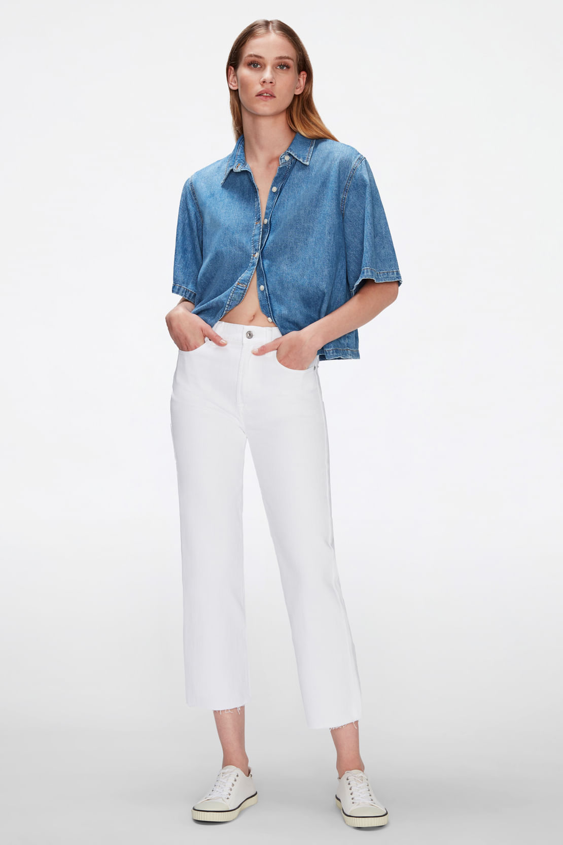 LOGAN STOVEPIPE YACHT WITH RAW CUT HEM