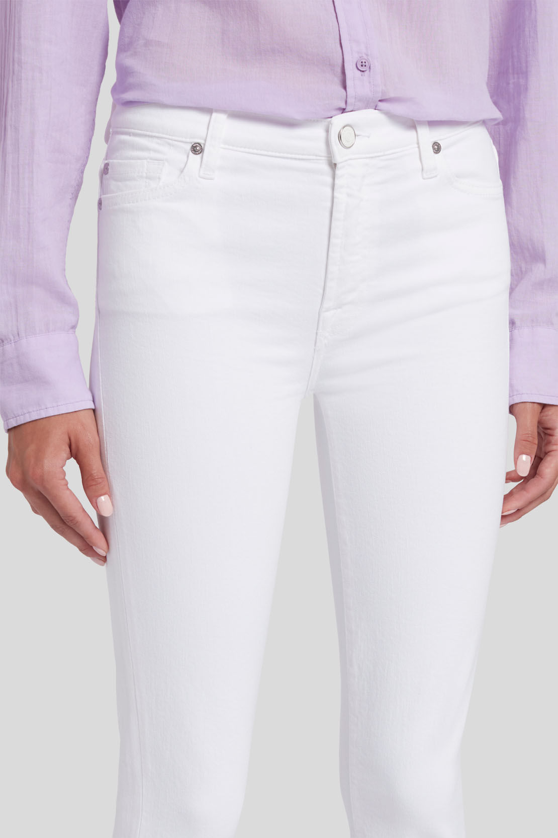 HW SKINNY CROP PURE WHITE