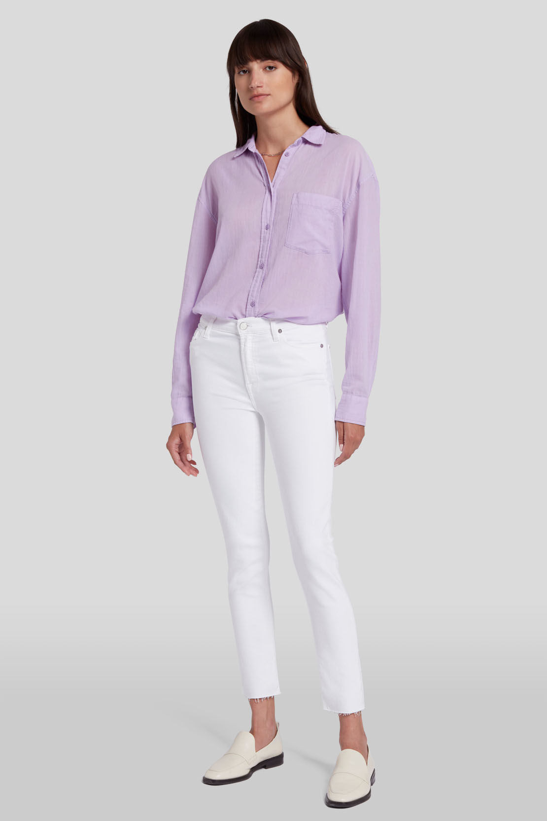 HW SKINNY CROP PURE WHITE