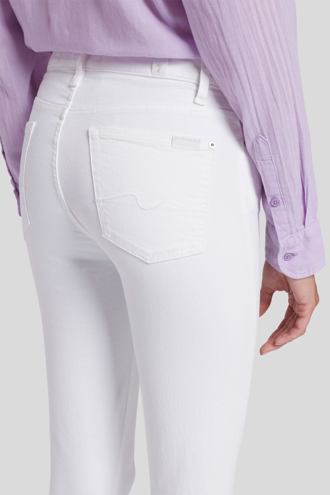 HW SKINNY CROP PURE WHITE