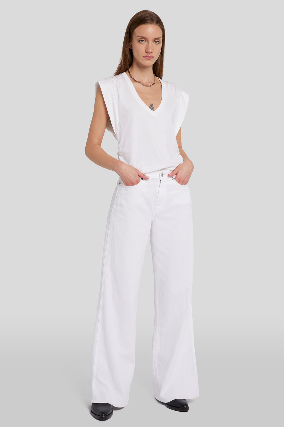 LOTTA LINEN SANTORINI RAWCUT WHITE