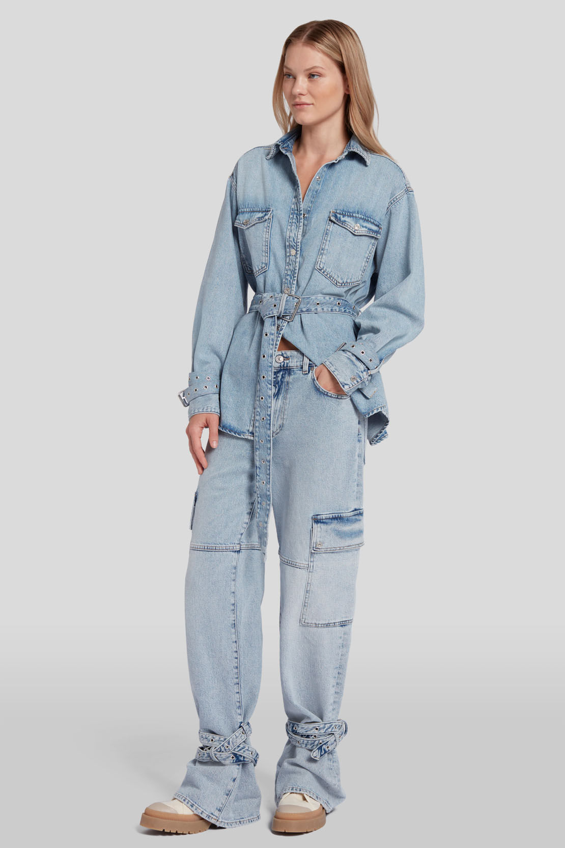 BELTED OVERSHIRT UNWIND