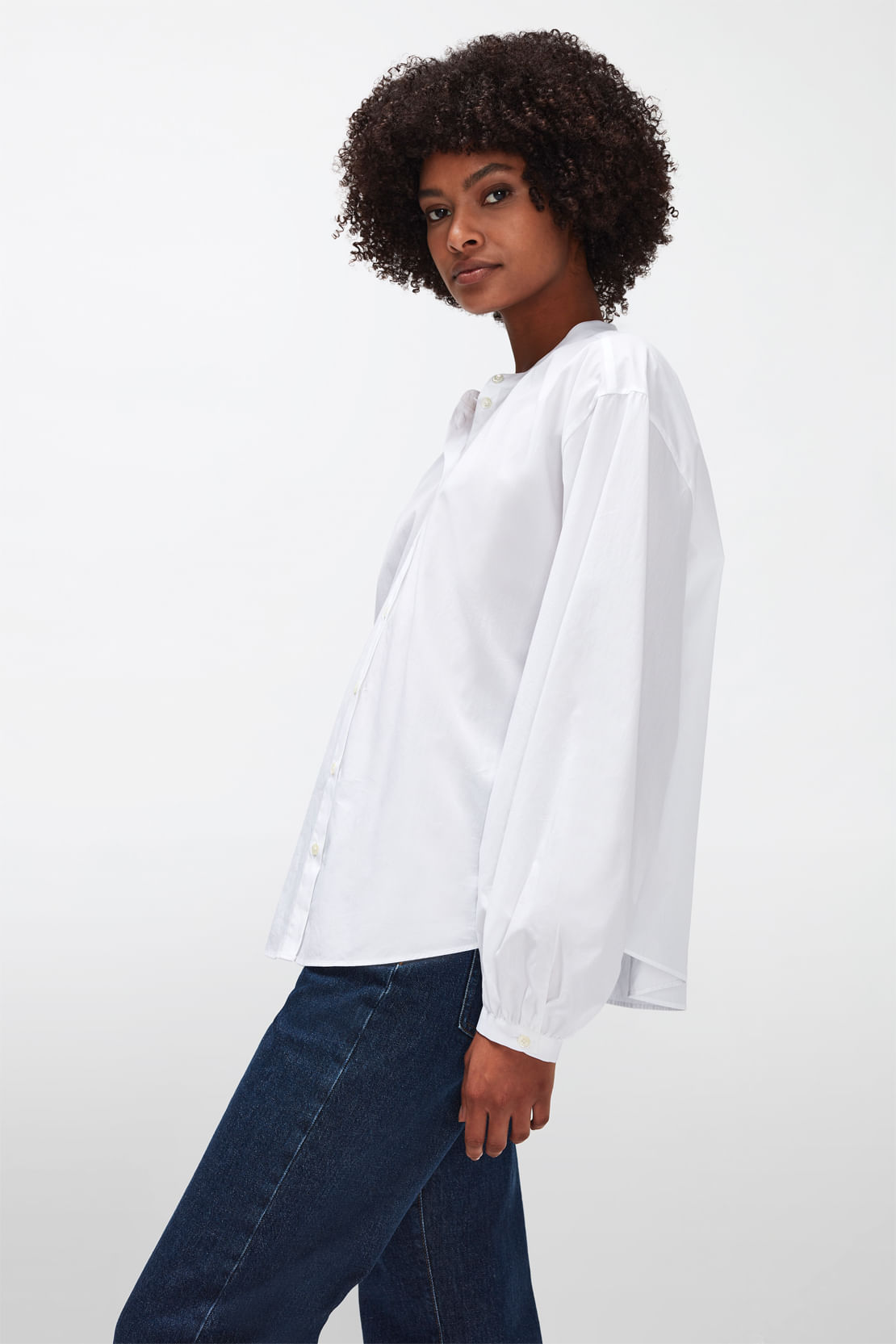 BLOUSE POPELINE WHITE