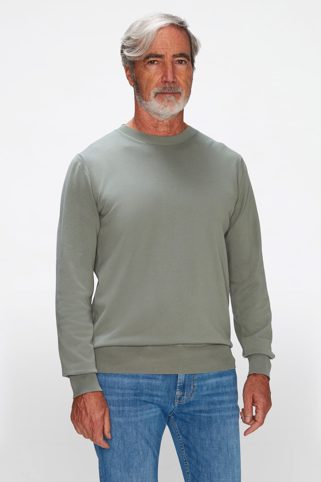 CREW NECK KNIT COTTON KNIT THYME