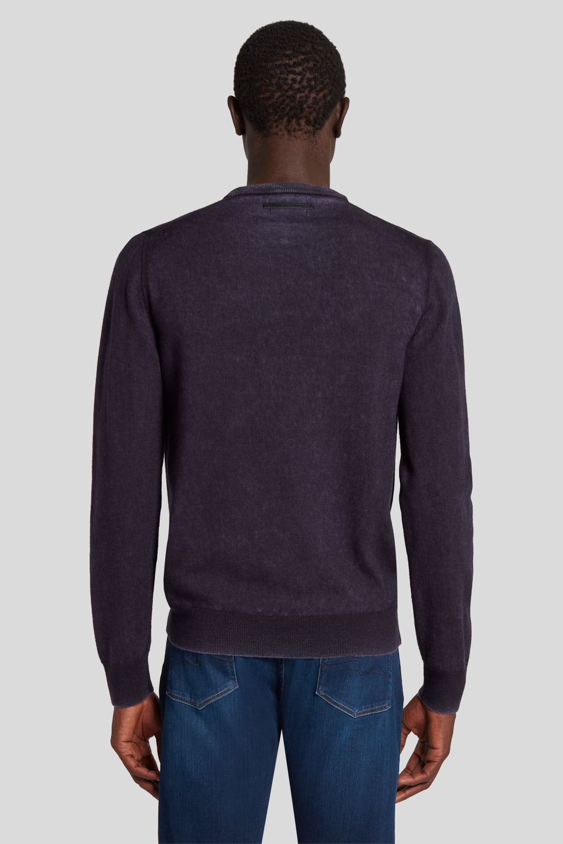 CREW NECK KNIT MERINO NAVAL BLUE