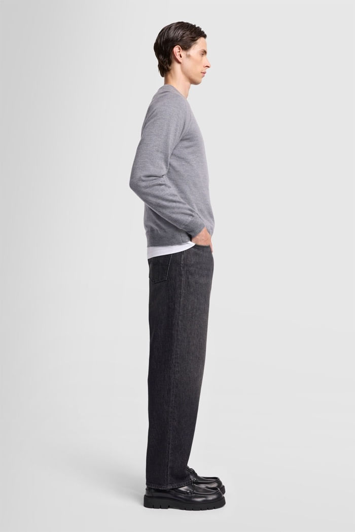 CREW NECK MERINO LIGHT GREY