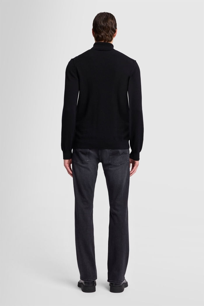TURTLE NECK KNIT Cashmere Black