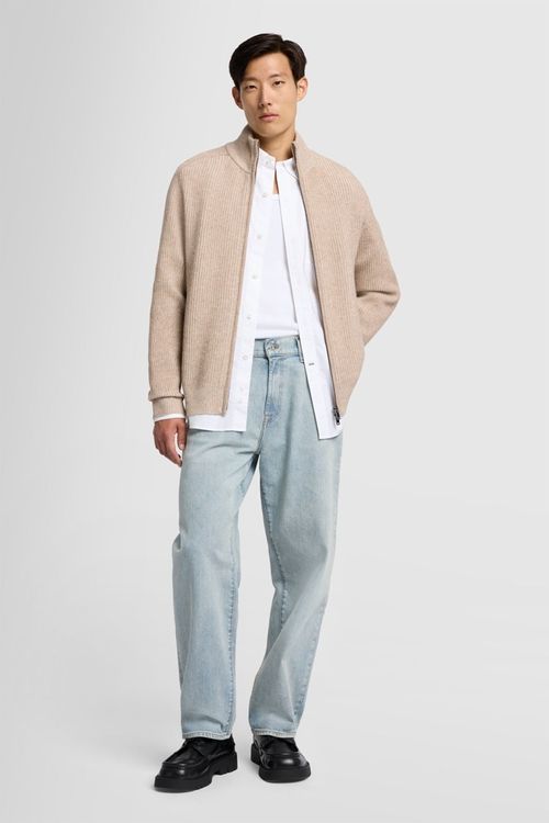 ZIP SWEATER WOOL CASHMERE VANISE