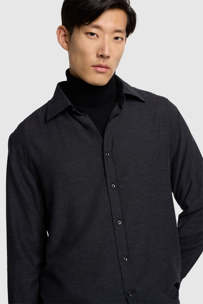 SHIRT CASHMERE DARK GREY