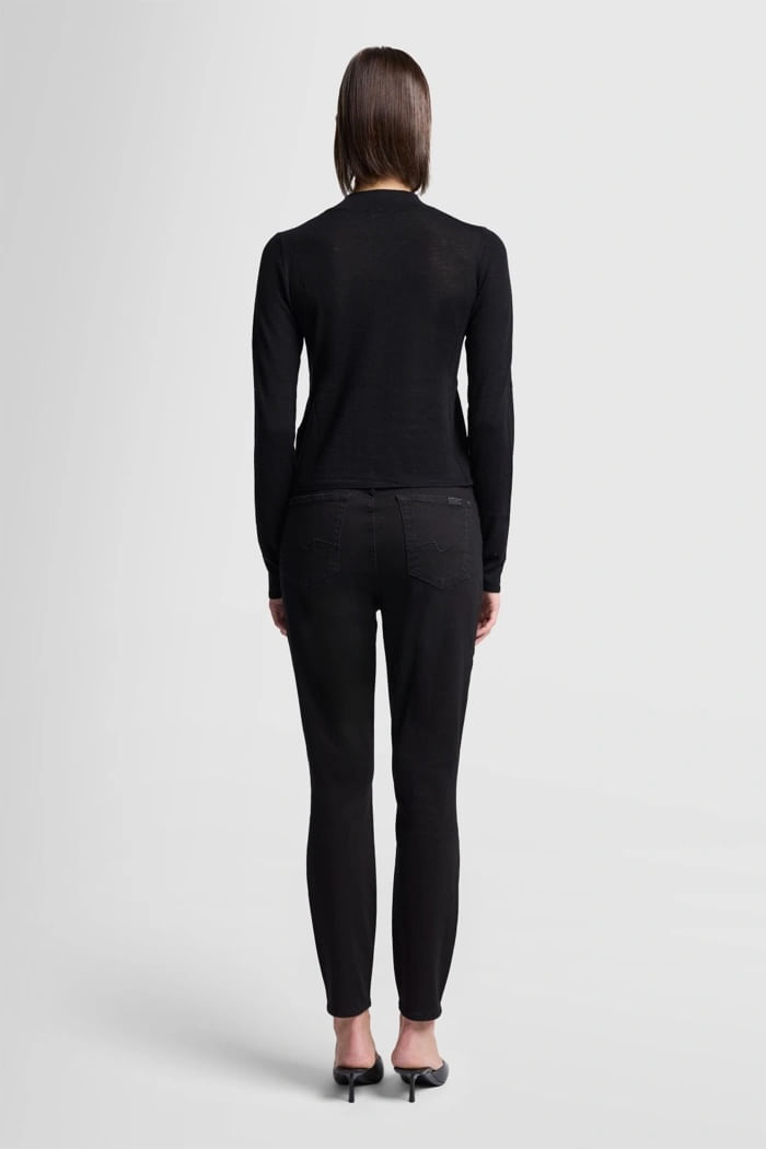 V-NECK SWEATER CASHMERE BLACK