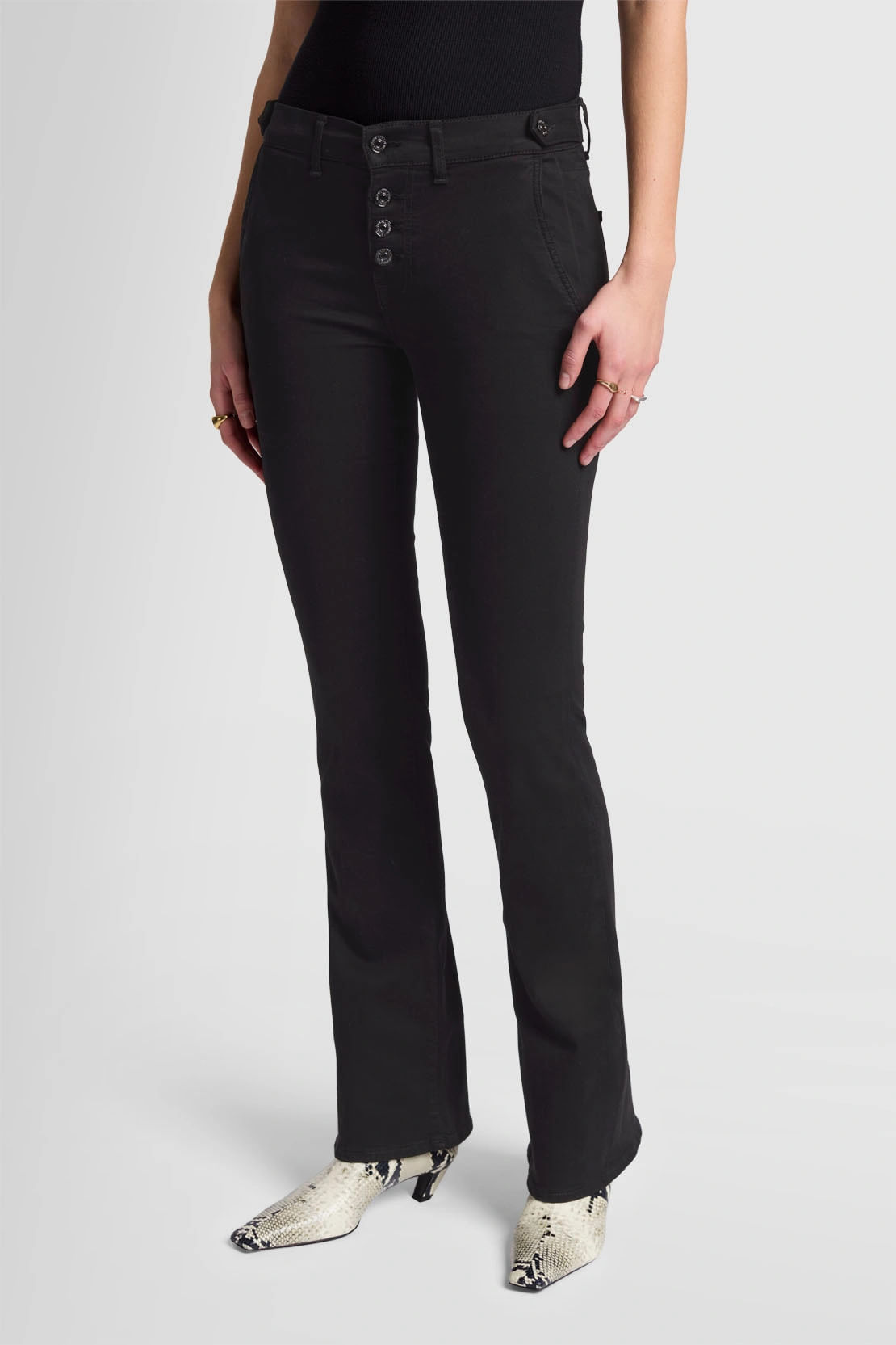 BOOTCUT BAIR RINSED BLACK