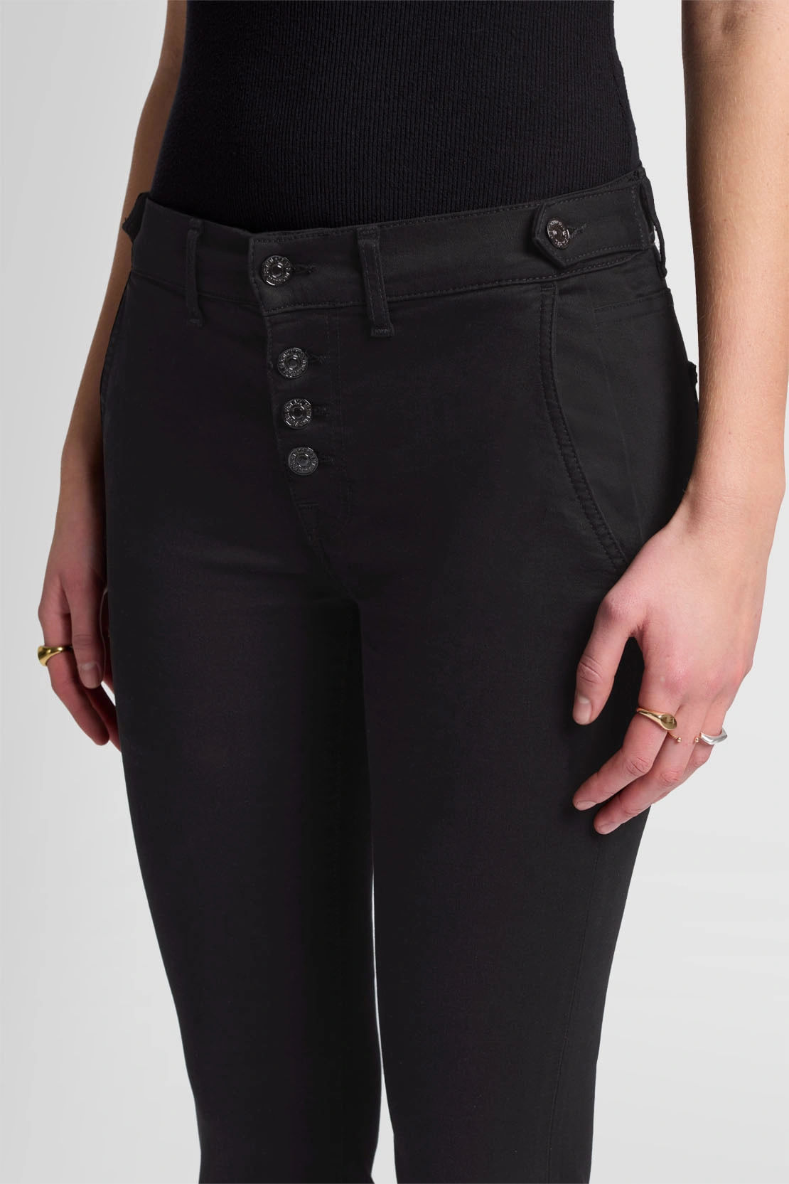 BOOTCUT BAIR RINSED BLACK