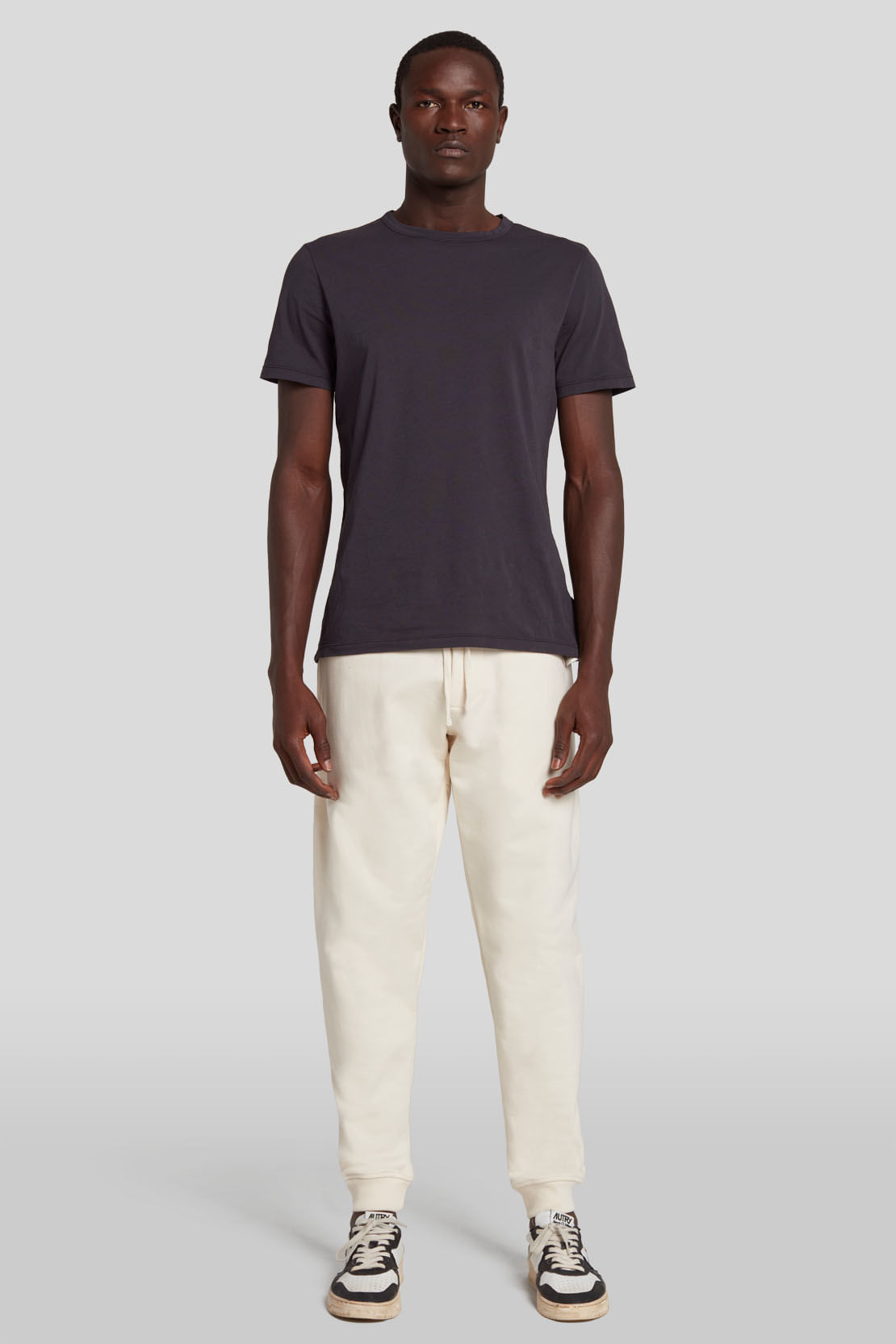 SWEATPANTS ORGANIC COT DOVER WHITE