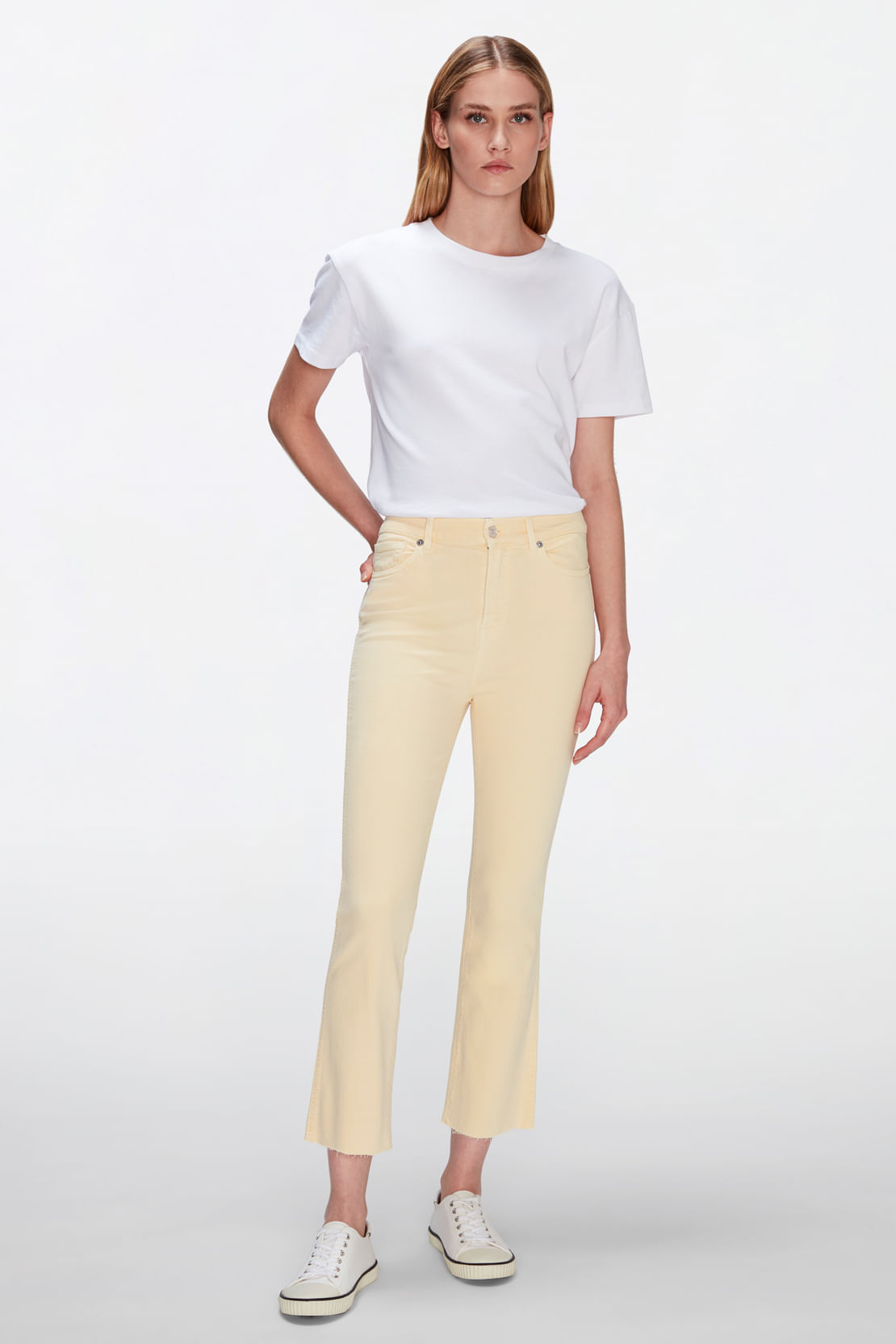 HW SLIM KICK COLORED STRETCH WITH RAW CU