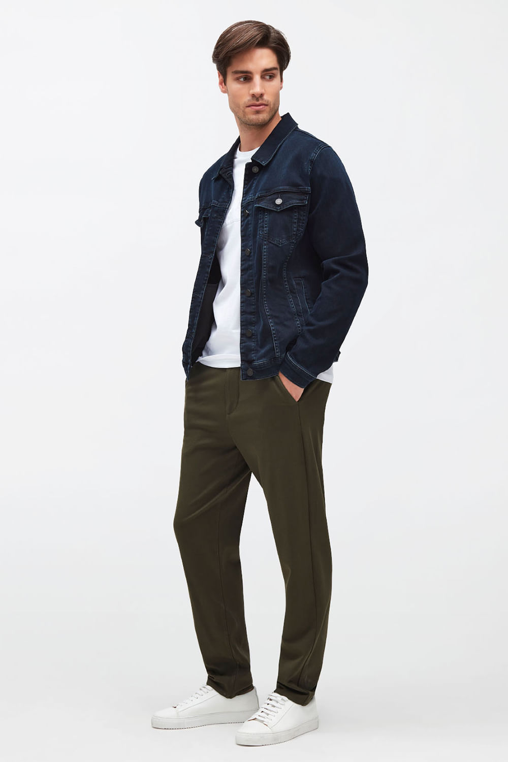 TRAVEL CHINO DOUBLE KNIT ARMY