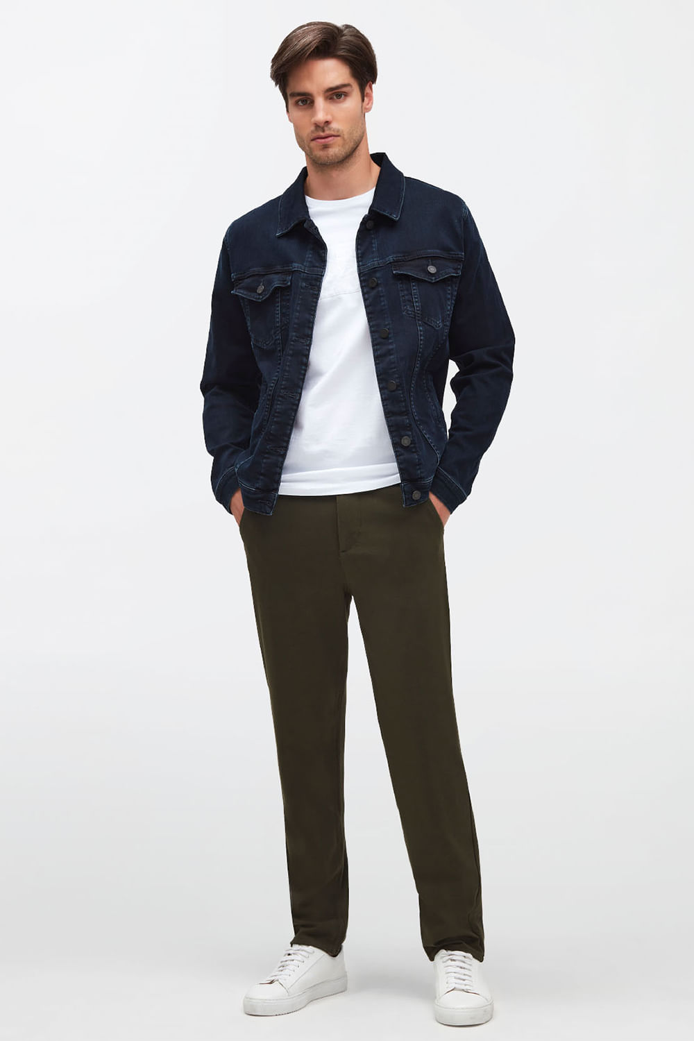 TRAVEL CHINO DOUBLE KNIT ARMY