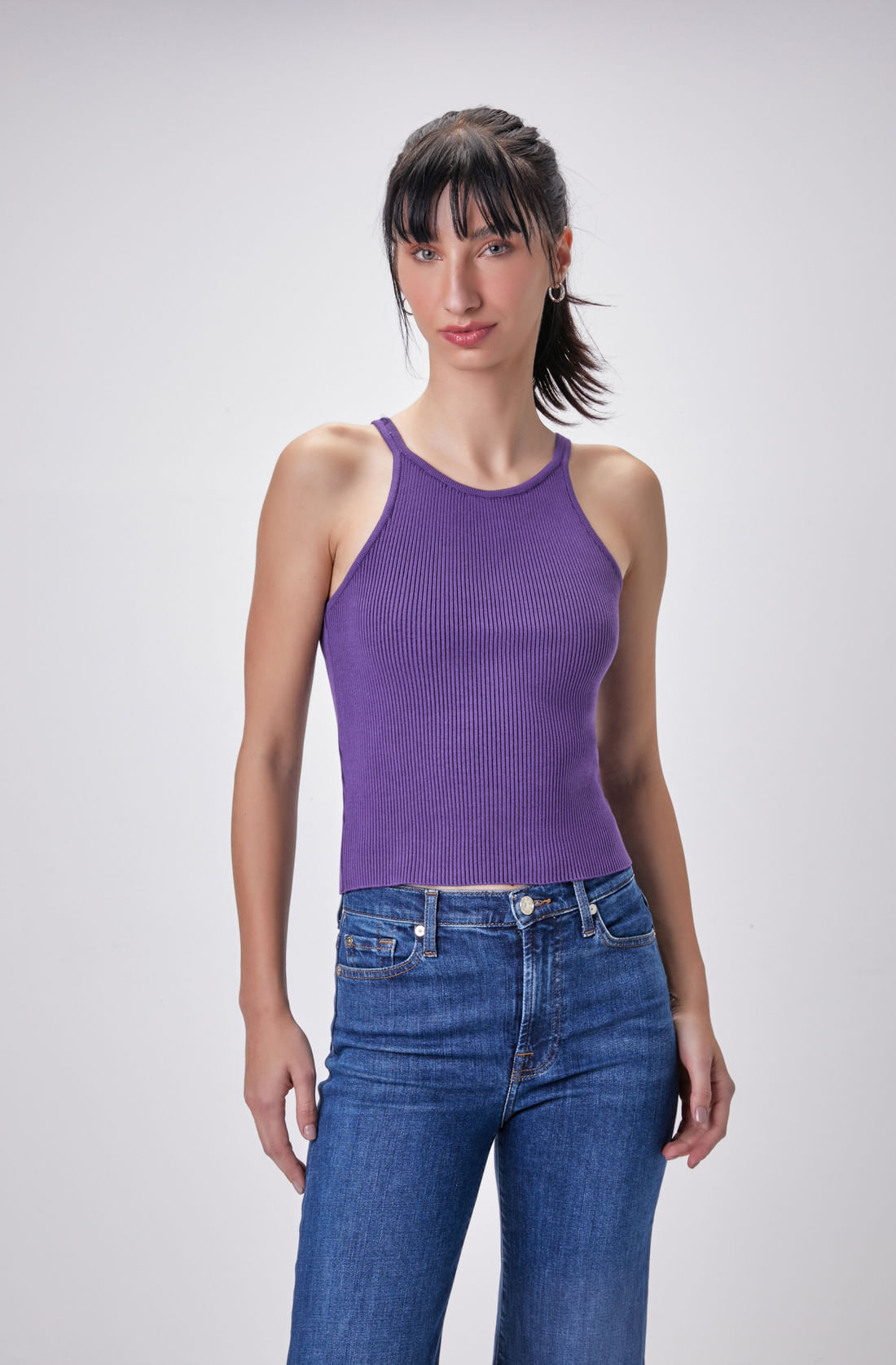 PARIS TANK TOP PURPLE RAIN