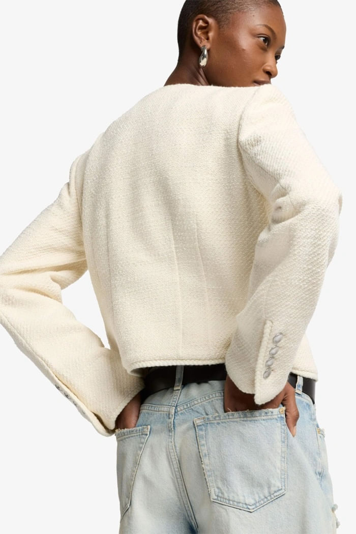 BOUCLE JACKET COTTON BOUCLE IVORY