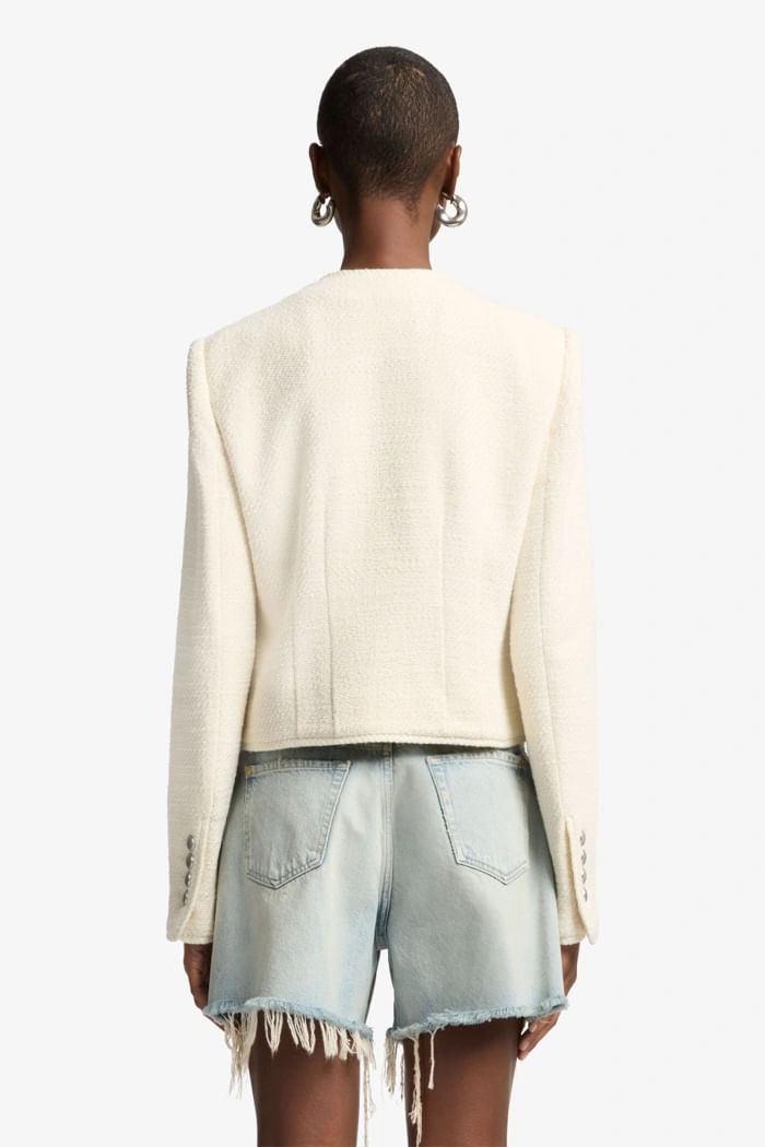 BOUCLE JACKET COTTON BOUCLE IVORY