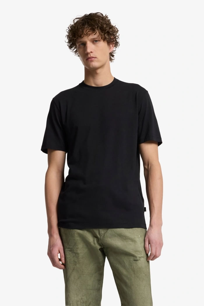 CREWNECK S S TEE COTTON BLACK
